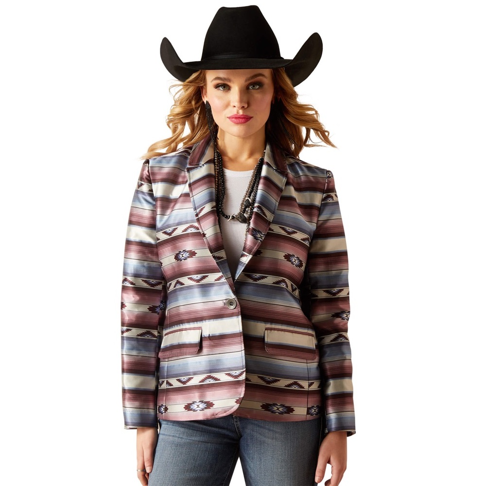Ariat Multicolor Patterned Blazer